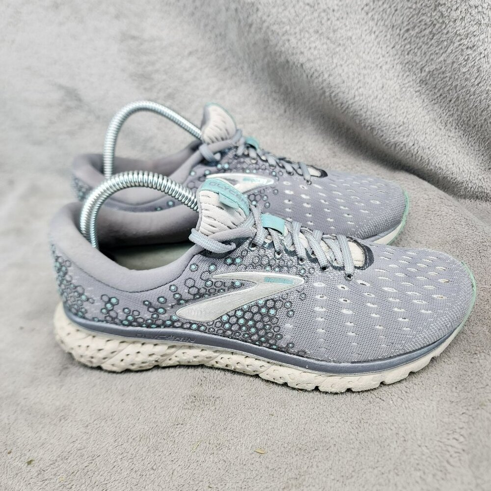 Brooks Shoes Womens Size 9 Glycerin 17 Gray Lace Up Athletic Sneakers - Picture 5 of 12